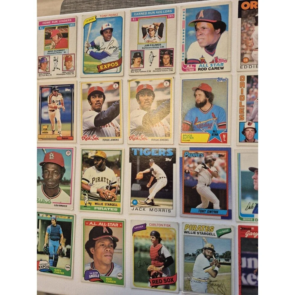 1970s Topps Vintage HOF Baseball Card Lot of (122) ALL CARDS HOF Ryan Brett Fisk
